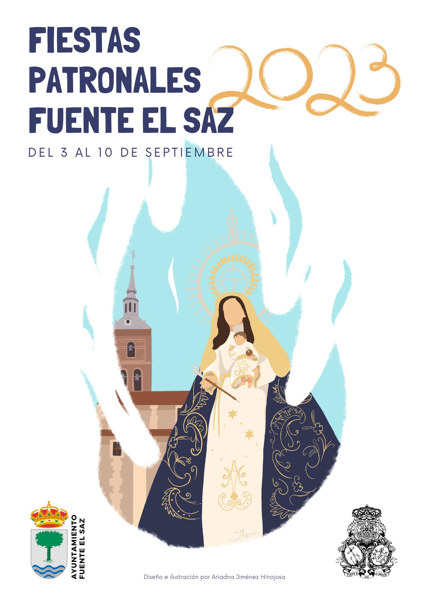 Fiestas patronales en honor a la Virgen de la Cigüeñuela y el Santísimo Cristo de la Misericordia 2023 Fuente el Saz de Jarama